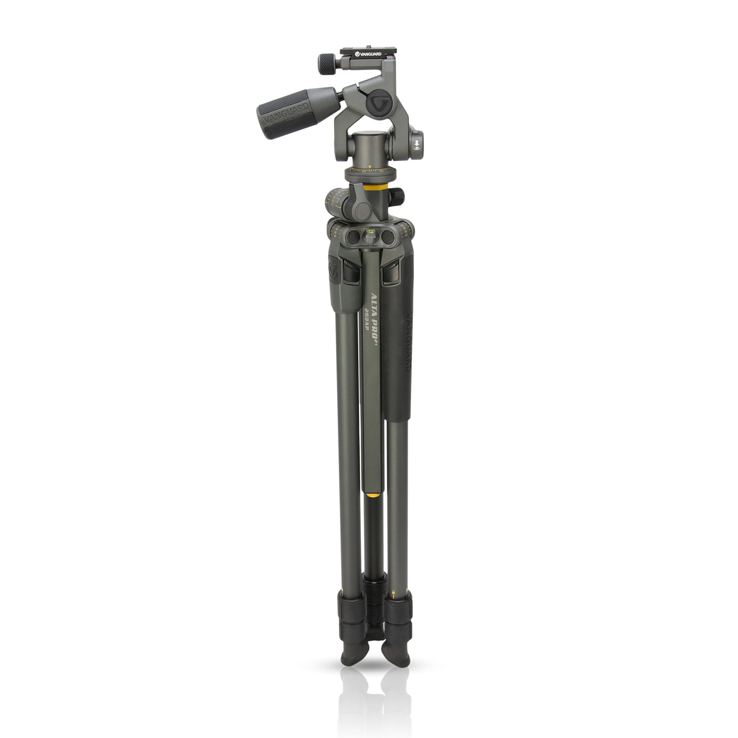 Vanguard Alta Pro 2+ 263Ap Aluminum Tripod With Alta Ph 32 Pan Head And Multi Angle Center Column For Sony, Nikon, Canon Dslr Cameras
